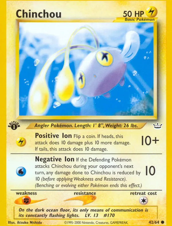 Chinchou — Neo Revelation — Pokemon