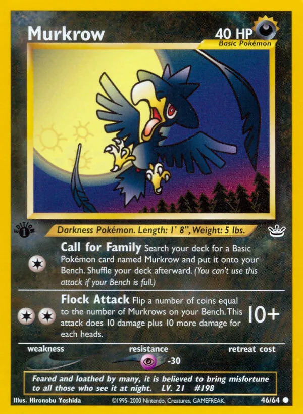 Murkrow — Neo Revelation — Pokemon