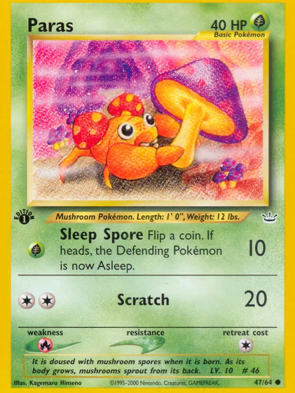 Paras — Neo Revelation — Pokémon