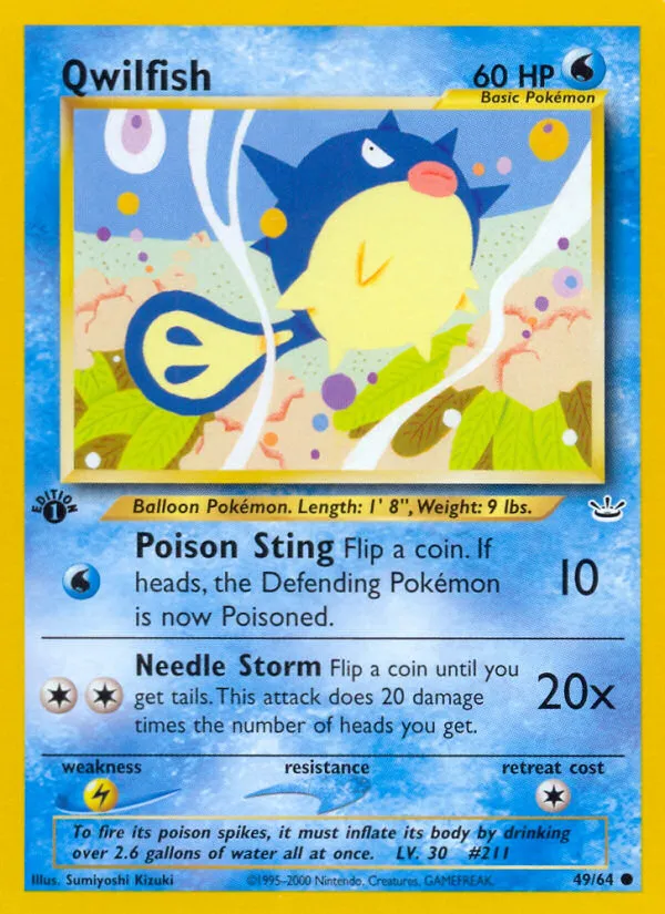 Qwilfish — Neo Revelation — Pokemon