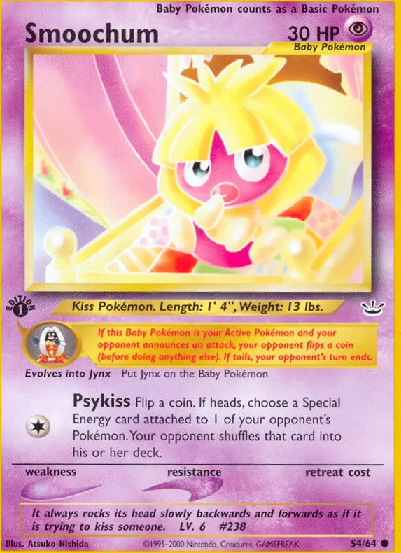 Smoochum — Neo Revelation — Pokemon
