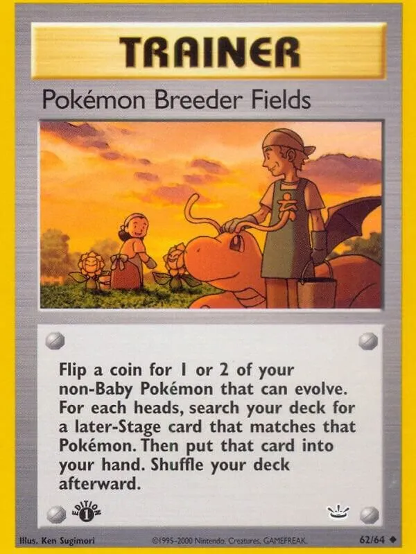 Champs d'élevage de Pokémon — Neo Revelation — Pokémon