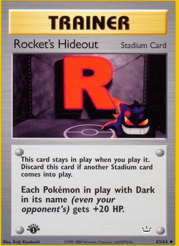 Rocket's Hideout — Neo Revelation — Pokemon