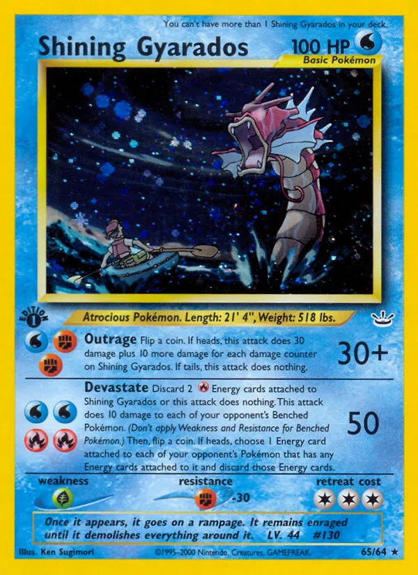 Shining Gyarados — Neo Revelation — Pokemon
