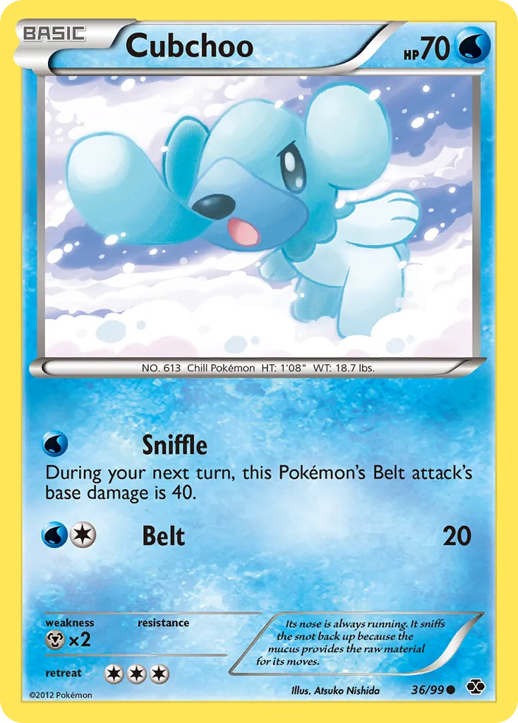 Cubchoo — Next Destinies — Pokémon