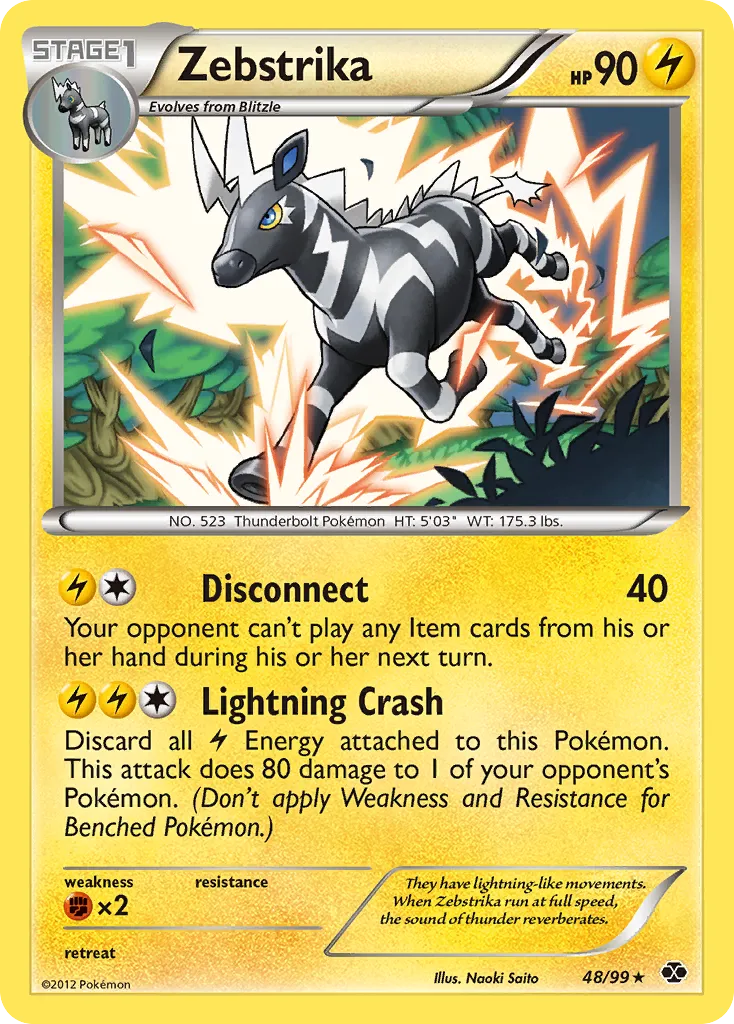 Zebstrika — Next Destinies — Pokemon