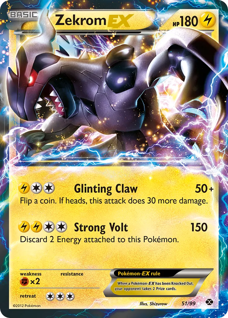 Zekrom EX — Next Destinies — Pokémon
