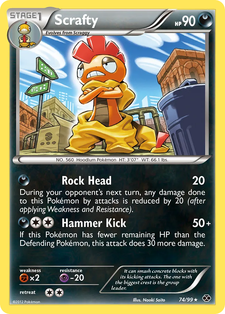Scrafty — Next Destinies — Pokemon