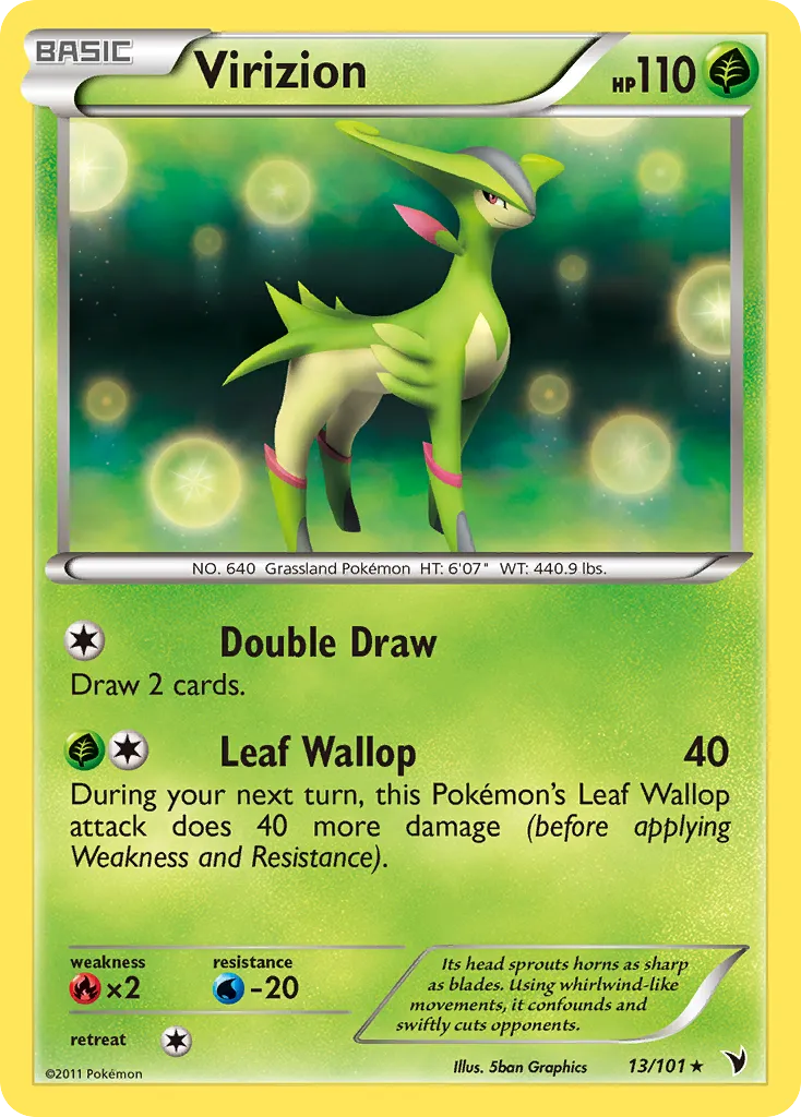 Virizion — Noble Victories — Pokemon