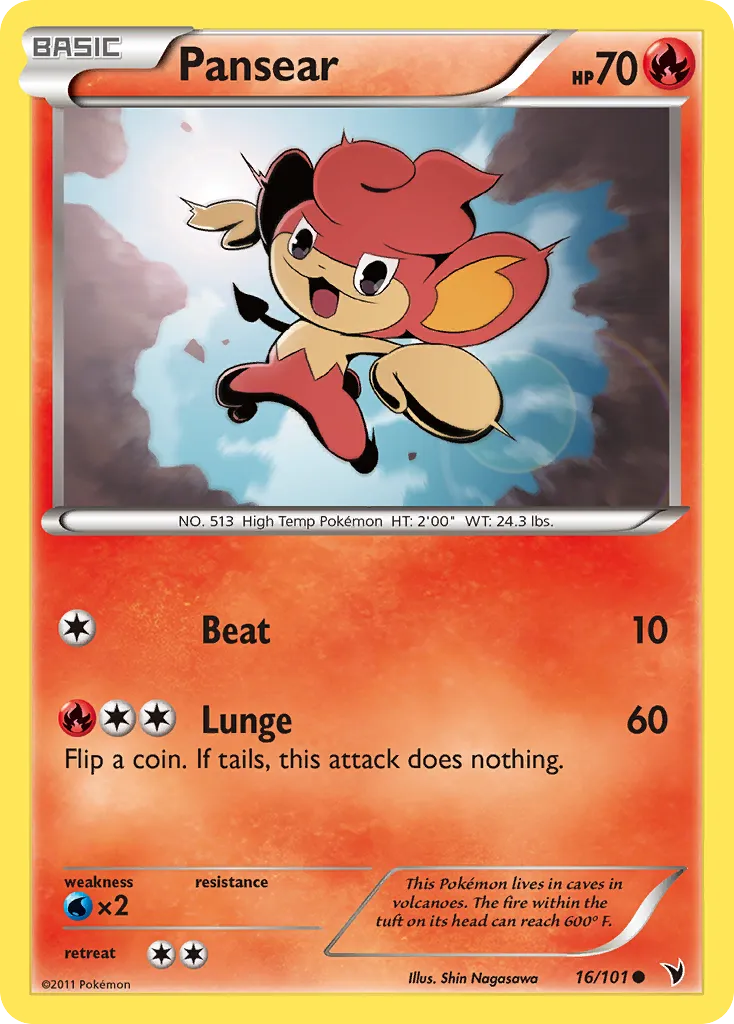 Pansear — Noble Victories — Pokemon