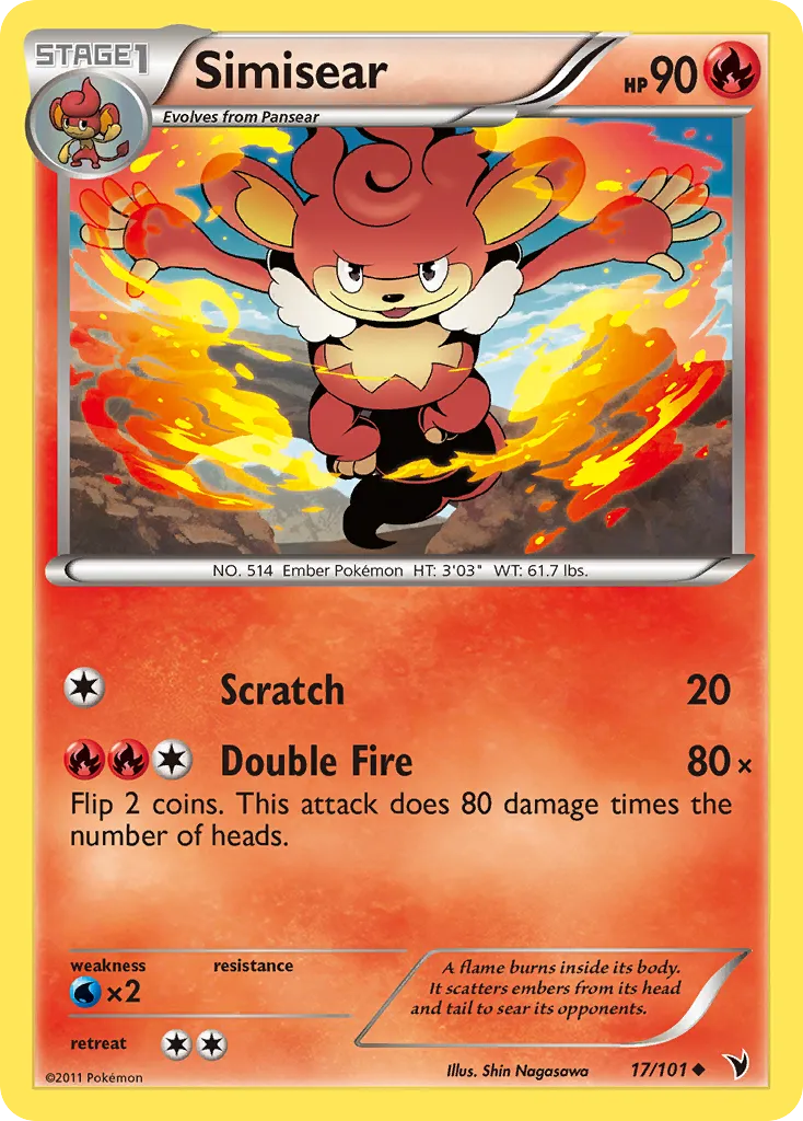 Simisear — Noble Victories — Pokemon