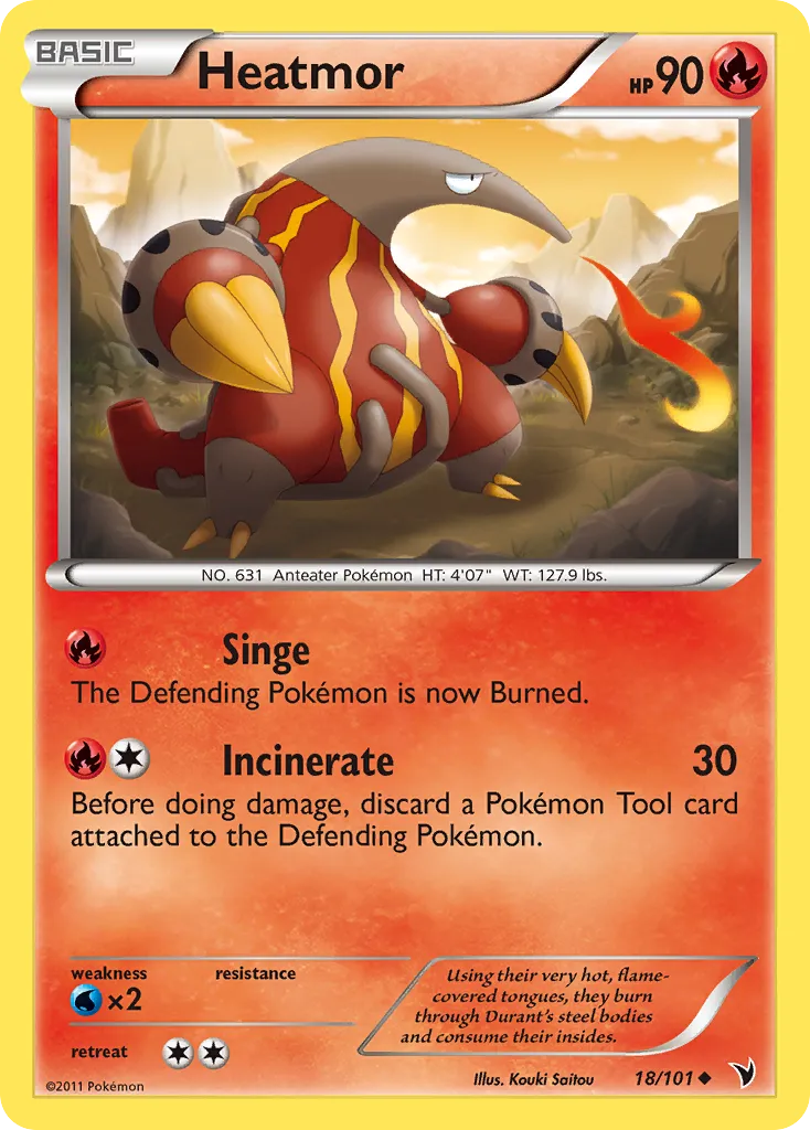 Heatmor — Noble Victories — Pokemon