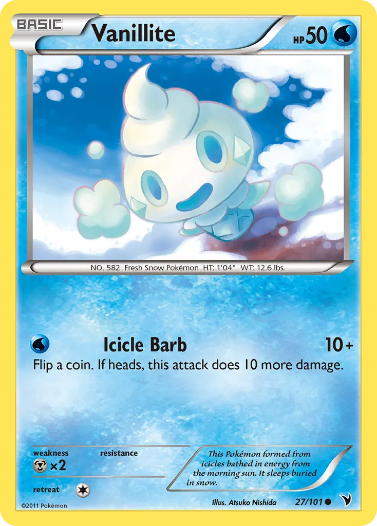 Vanillite — Noble Victories — Pokémon