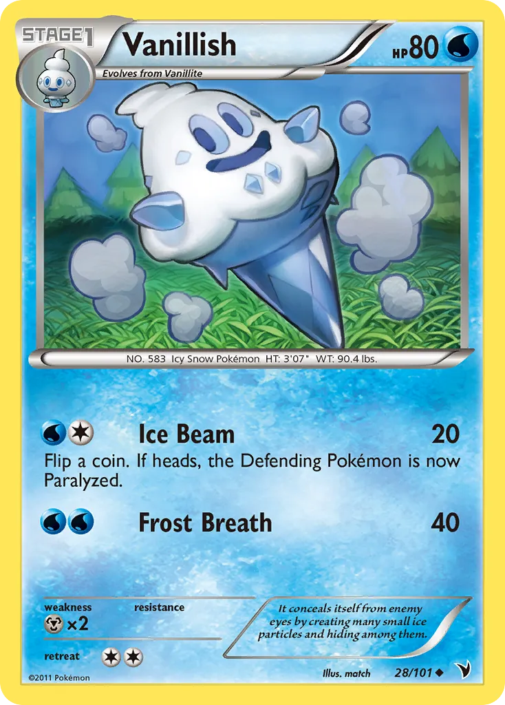 Vanillish — Noble Victories — Pokémon