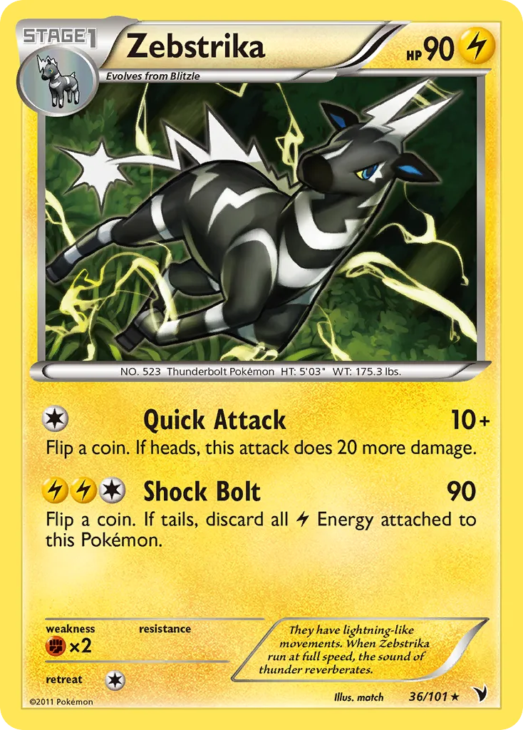 Zebstrika — Noble Victories — Pokemon