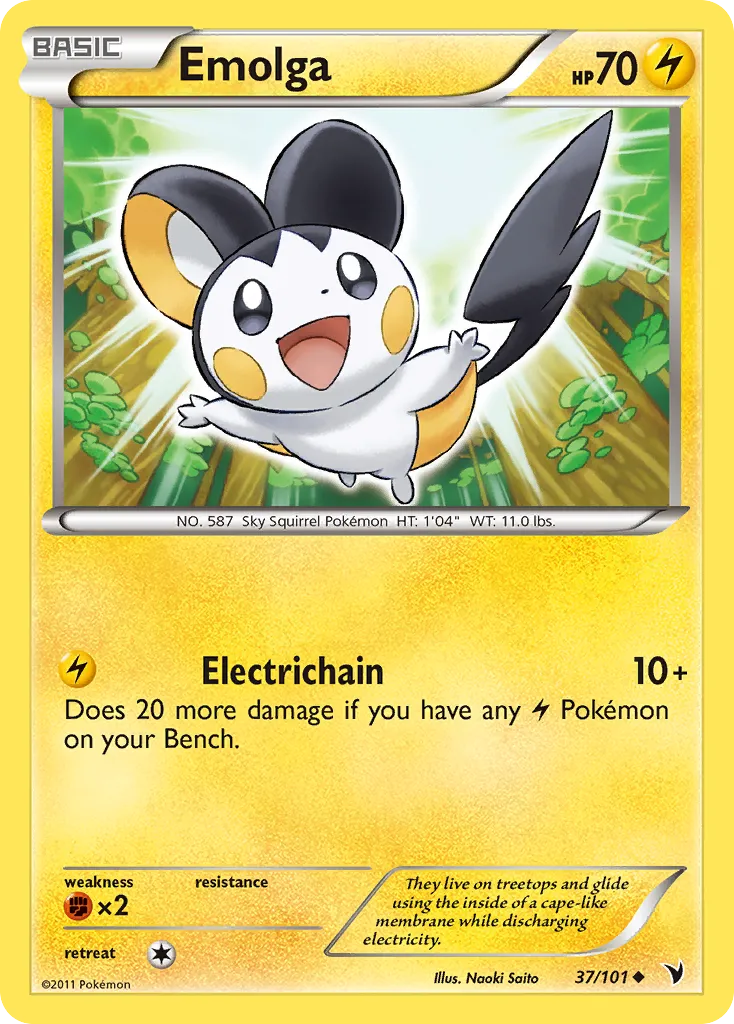 Emolga — Noble Victories — Pokemon
