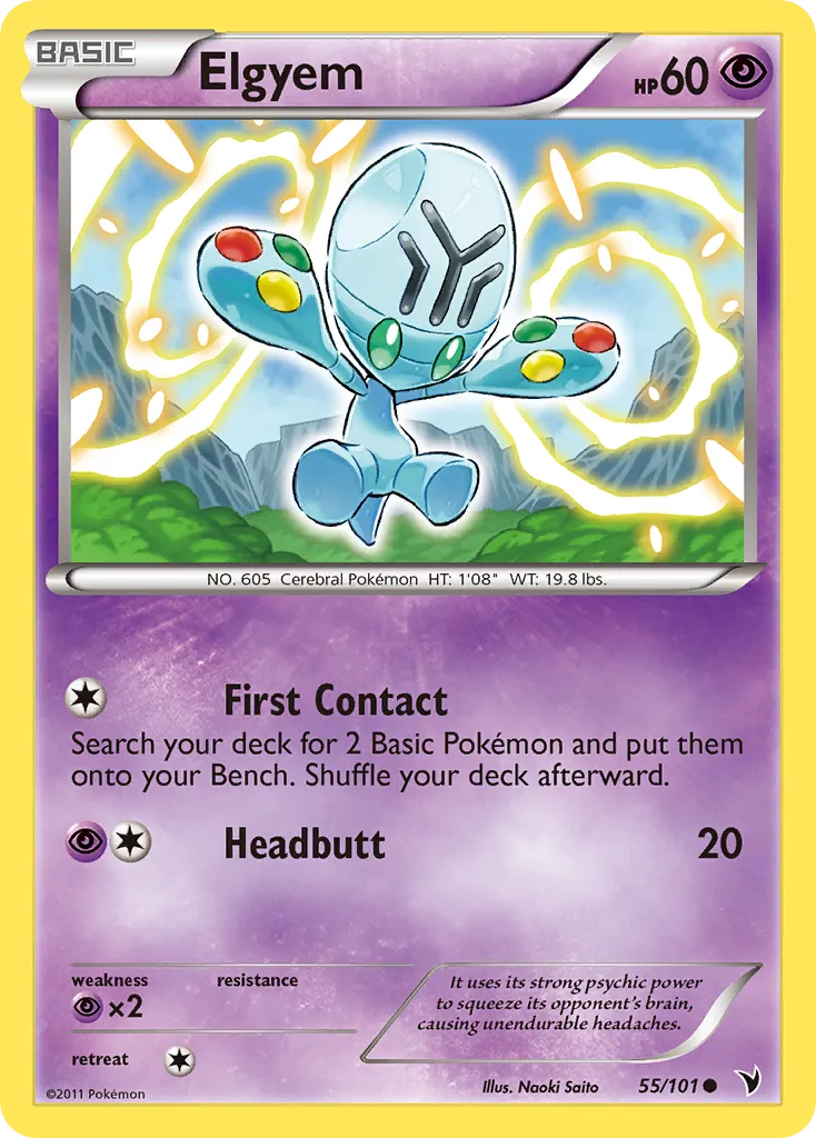 Elgyem — Noble Victories — Pokemon