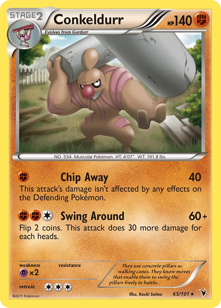Conkeldurr — Noble Victories — Pokemon