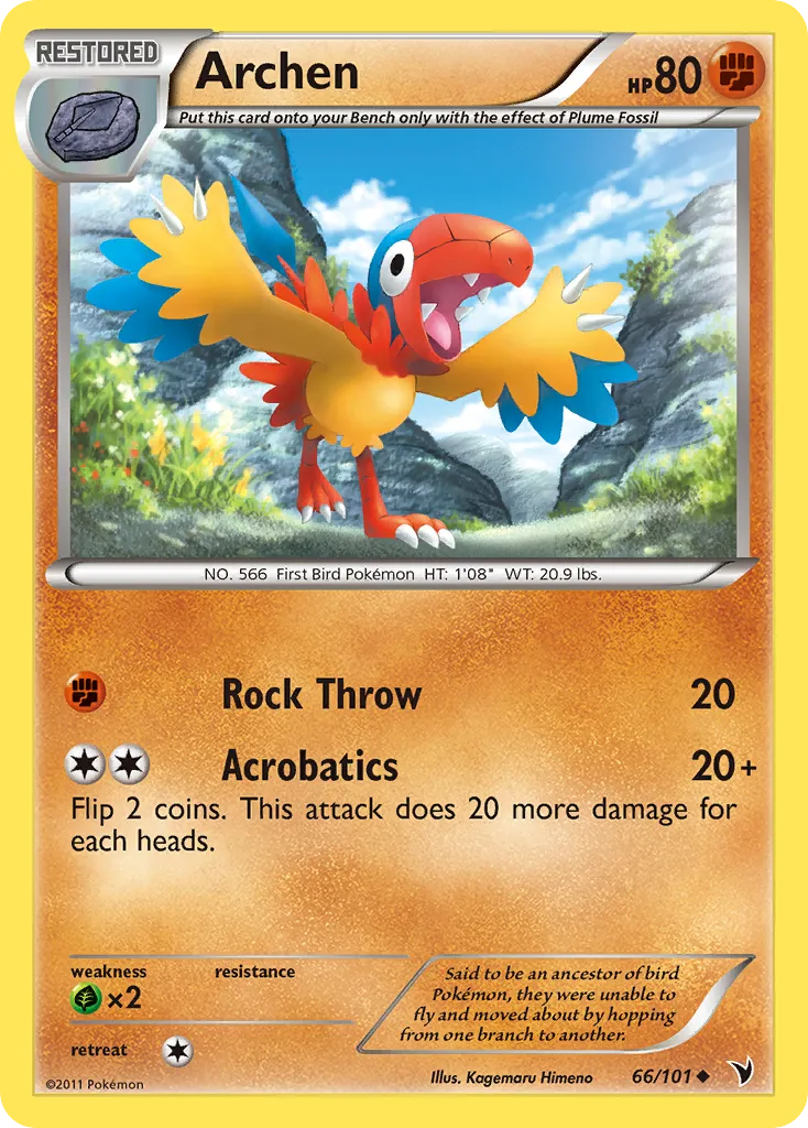 Archen — Noble Victories — Pokemon