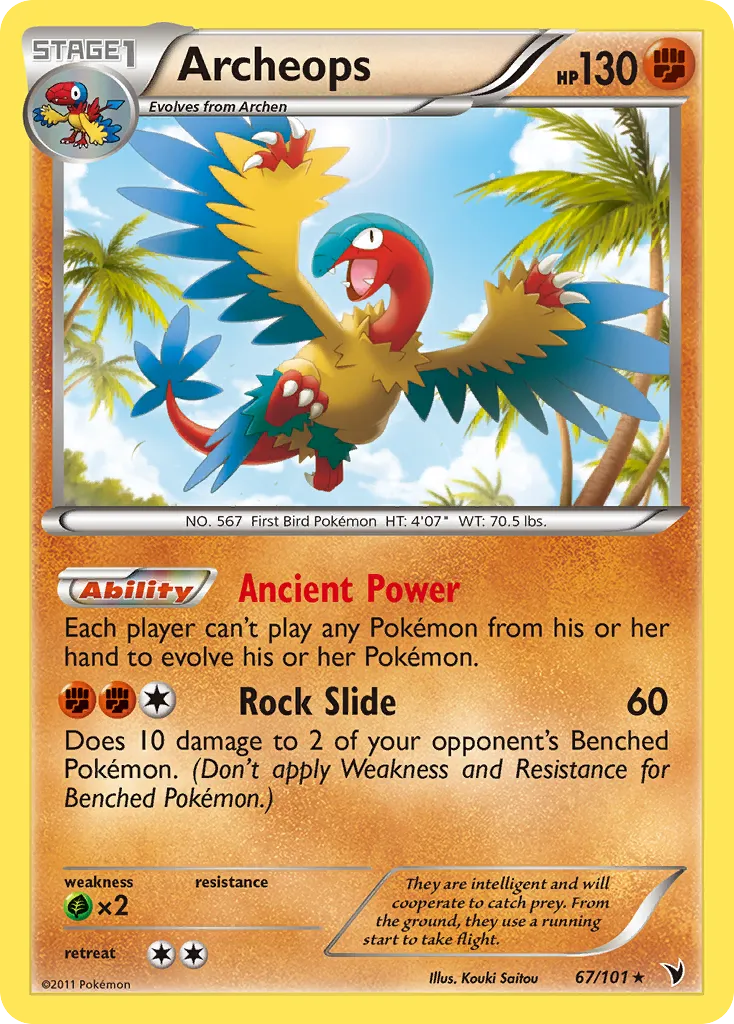 Archeops — Noble Victories — Pokemon