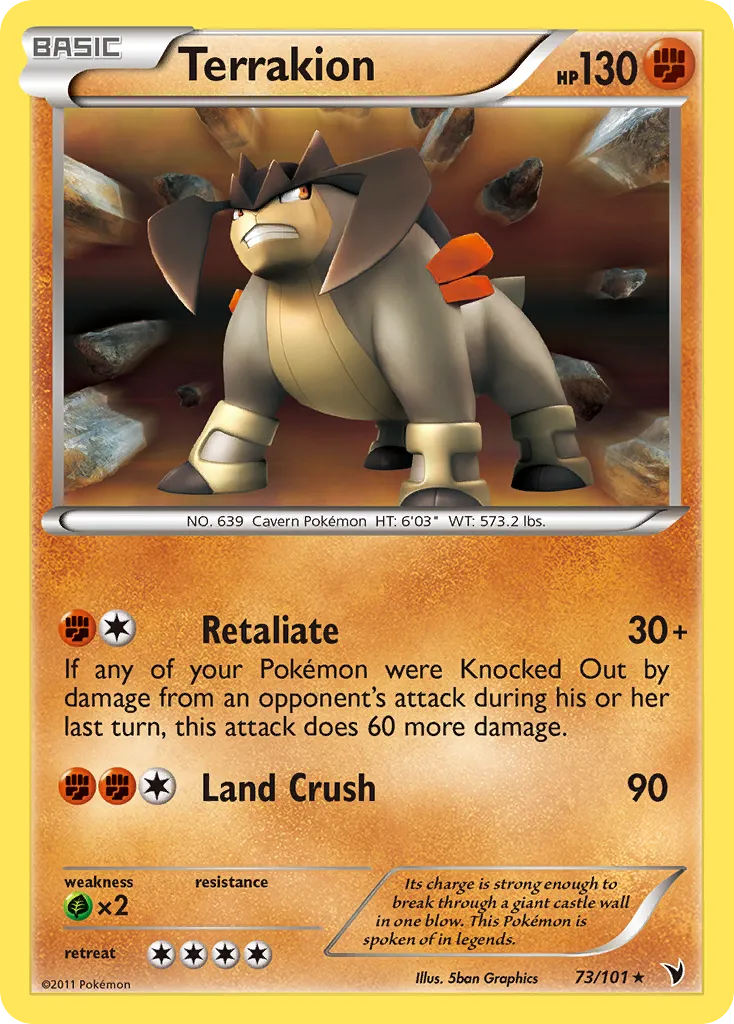 Terrakion — Noble Victories — Pokémon