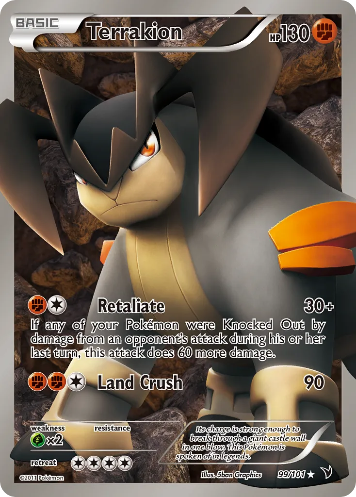 Terrakion — Noble Victories — Pokemon