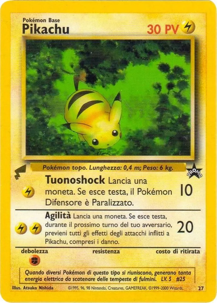 Pikachu from Pikachu World Collection Promos - Pokemon