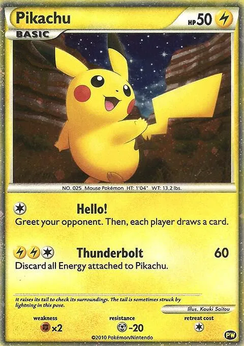 Pikachu — Pikachu World Collection Promos — Pokemon