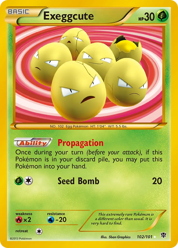 Exeggcute — Plasma Blast — Pokémon