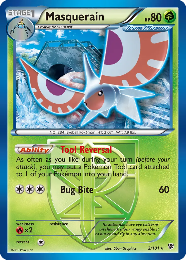 Masquerain — Plasma Blast — Pokémon
