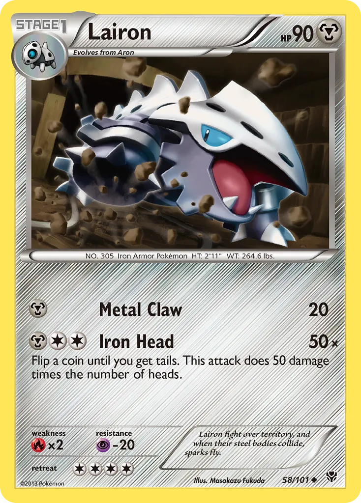 Lairon — Plasma Blast — Pokémon