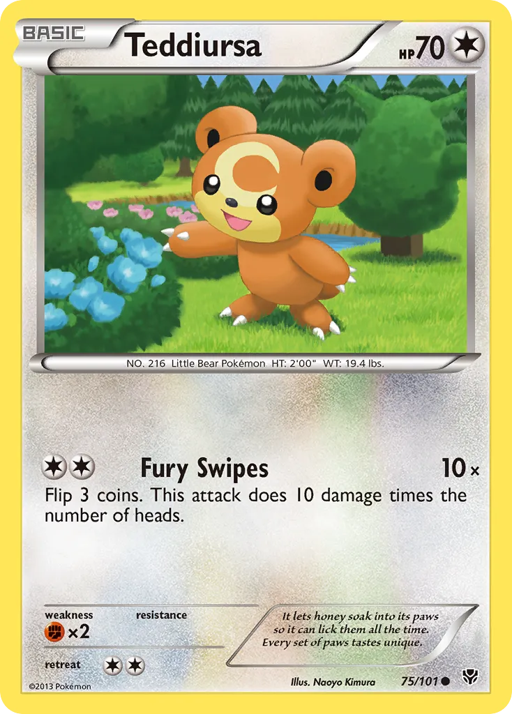 Teddiursa — Plasma Blast — Pokémon