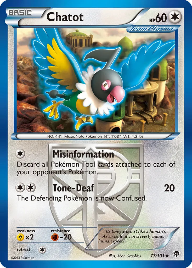 Chatot — Plasma Blast — Pokémon