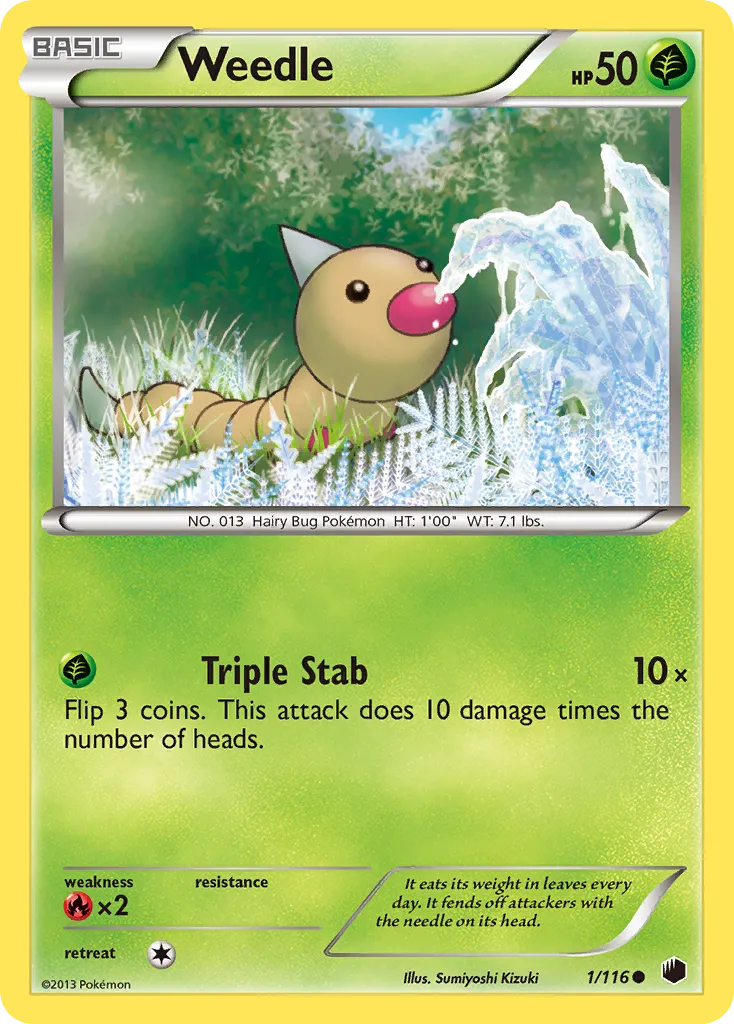 Weedle — Plasma Freeze — Pokémon