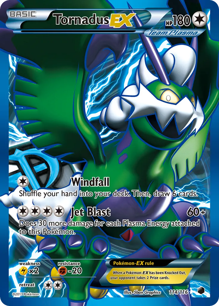 Tornadus EX — Plasma Freeze — Pokemon