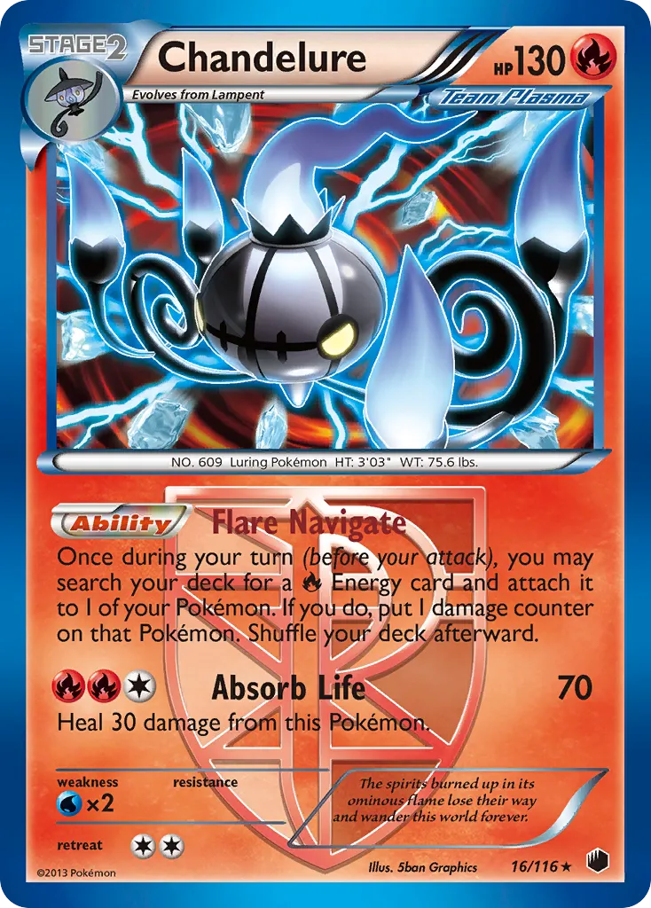 Chandelure — Plasma Freeze — Pokemon
