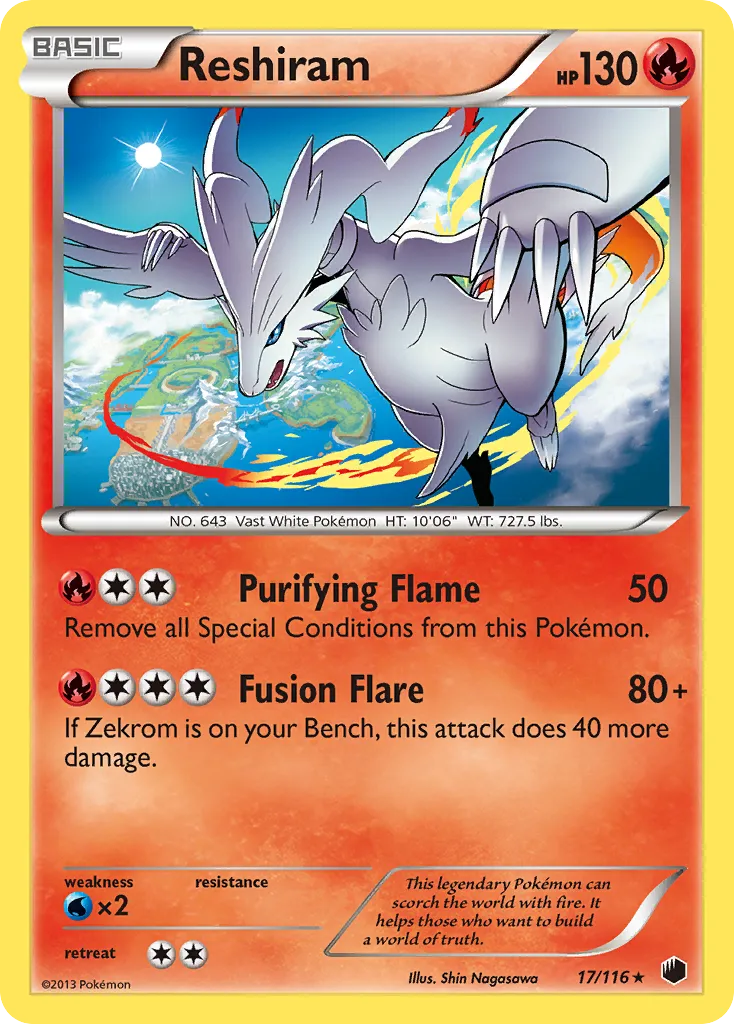 Reshiram — Plasma Freeze — Pokémon