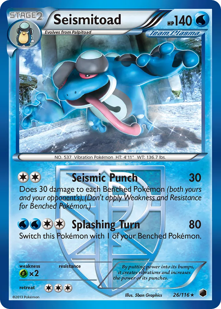 Seismitoad — Plasma Freeze — Pokemon