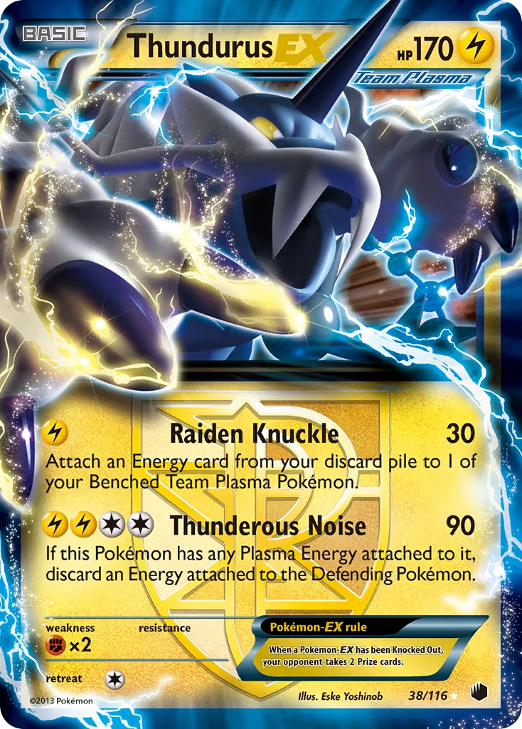 Thundurus EX — Plasma Freeze — Pokemon