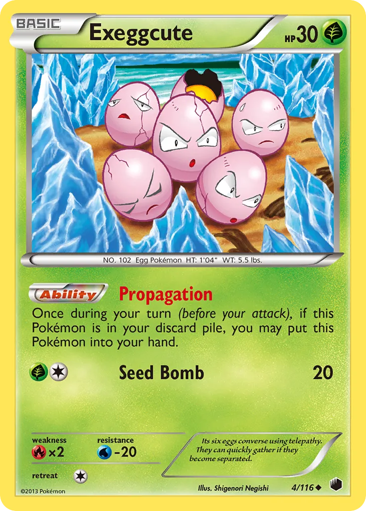 Exeggcute — Plasma Freeze — Pokémon