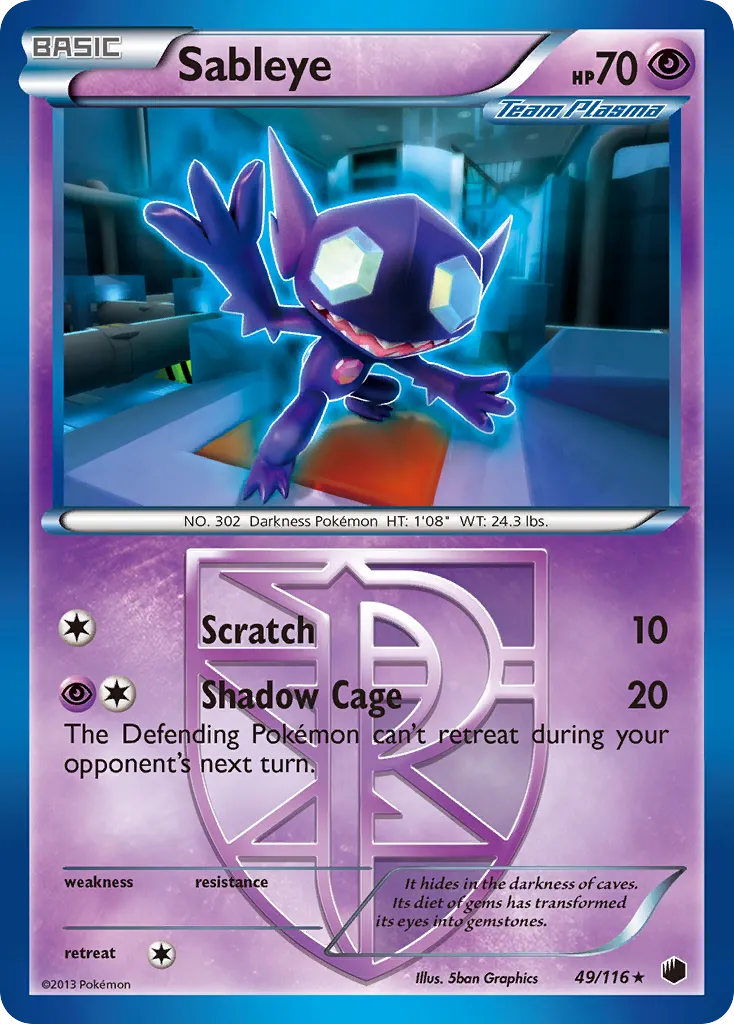 Sableye — Plasma Freeze — Pokemon
