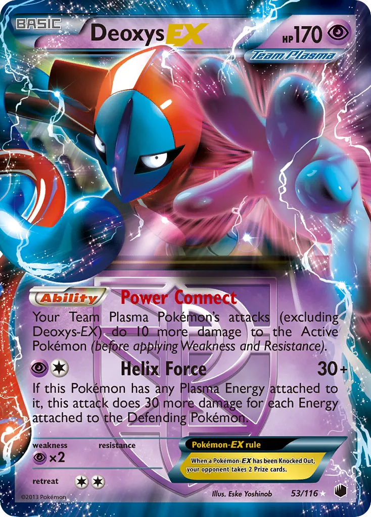 Deoxys EX — Plasma Freeze — Pokemon