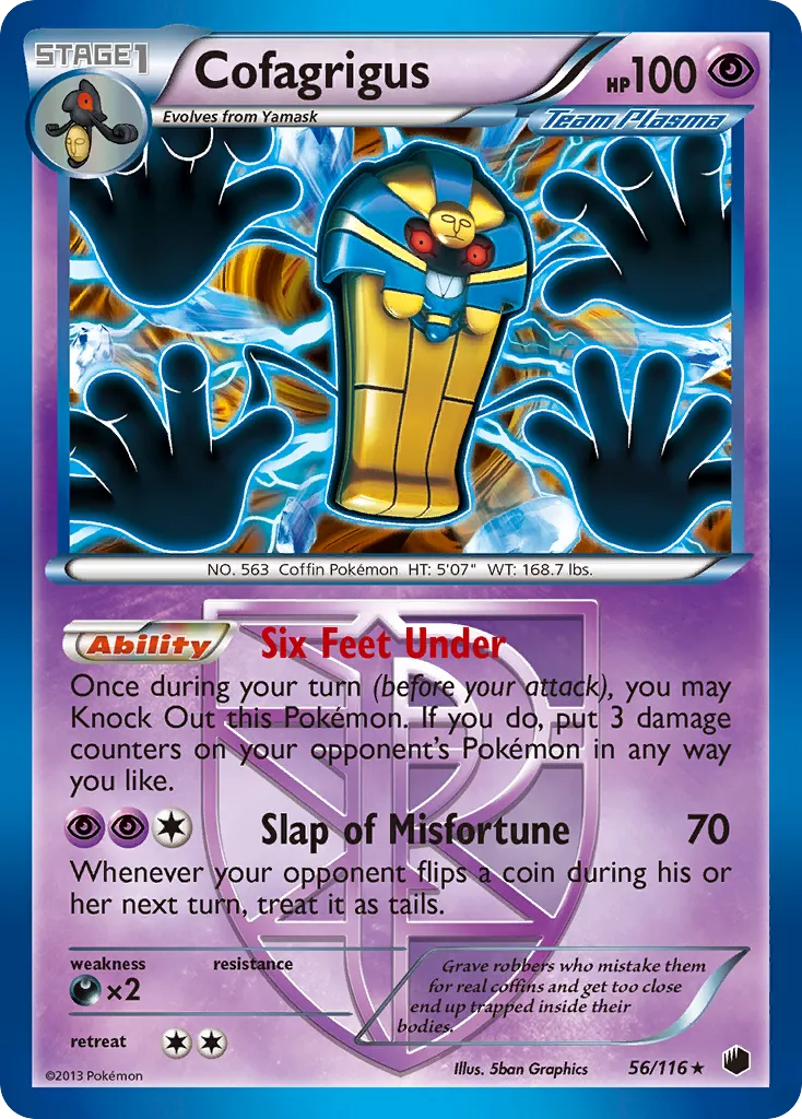 Cofagrigus — Plasma Freeze — Pokemon