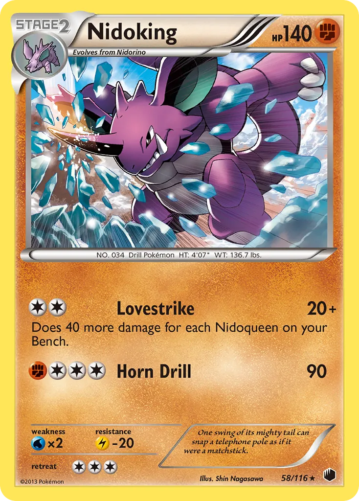 Nidoking — Plasma Freeze — Pokemon