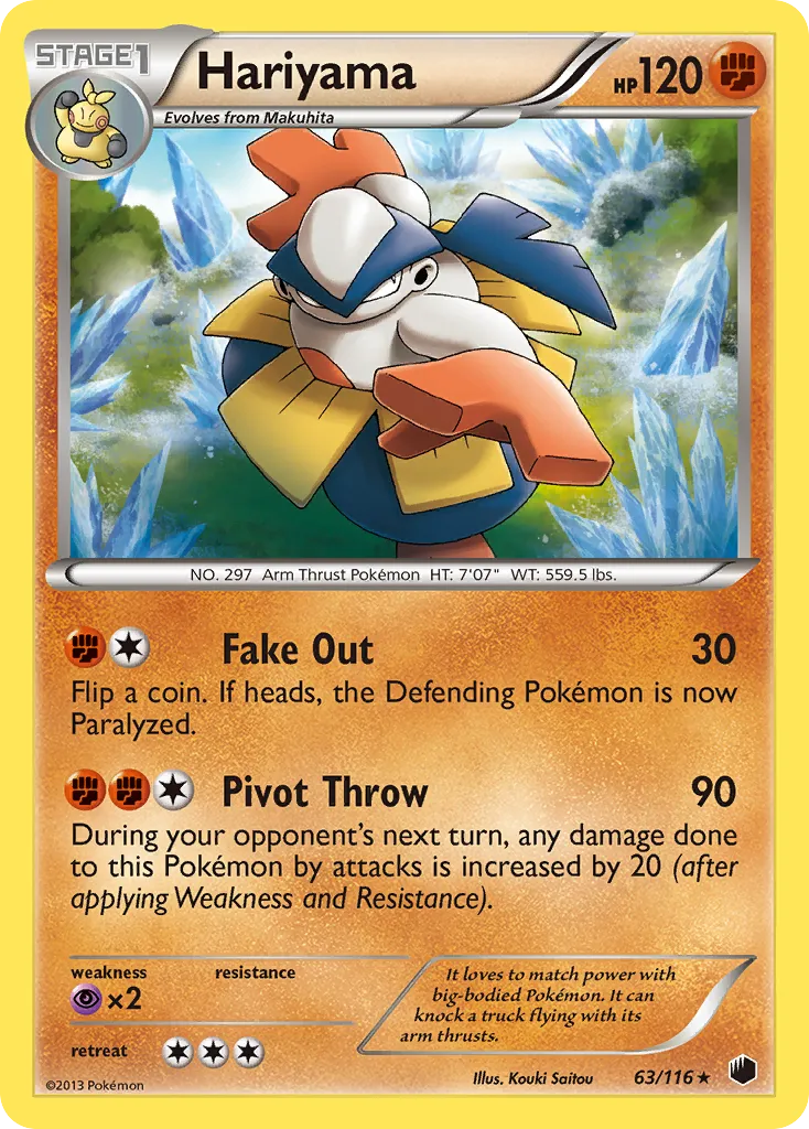 Hariyama — Plasma Freeze — Pokemon