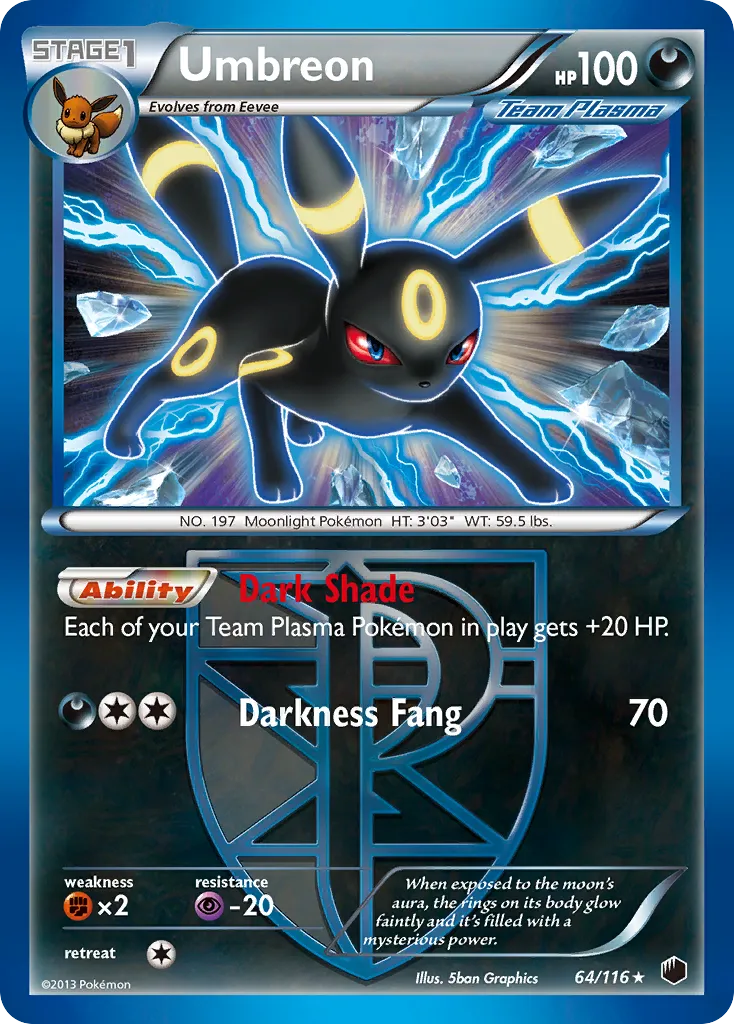 Umbreon — Plasma Freeze — Pokemon