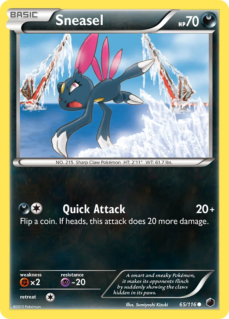 Sneasel from Plasma Freeze - Pokemon