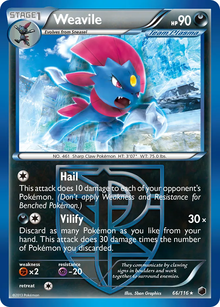 Weavile — Plasma Freeze — Pokemon