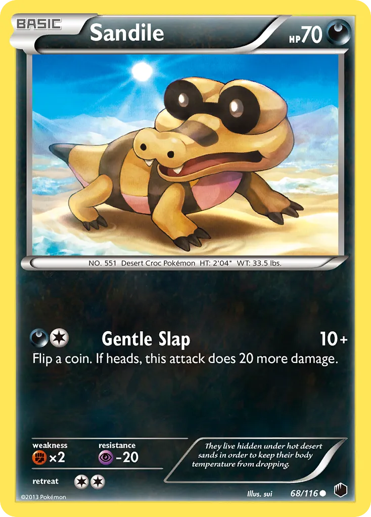 Sandile — Plasma Freeze — Pokemon