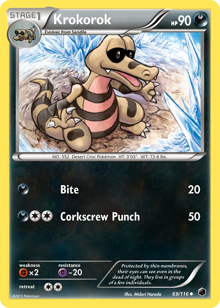 Krokorok — Plasma Freeze — Pokemon